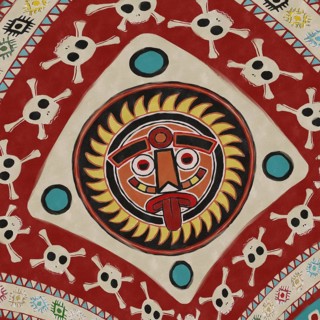 Ethnic art tribal style background. Texture art graphic print design, wallpaper.