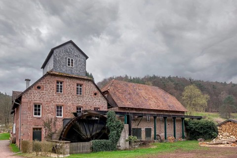 Kaisermühle or Wernersberger Mühle, watermill, grain, saw and oil mill, Wernersberg, Palatinate,