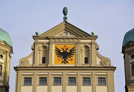 Europe, Germany, Bavaria, Swabia, Augsburg, Rathausmarkt, Town Hall, Renaissance, built 1615 to