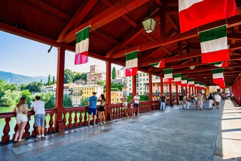 Ponte degli Alpini, Bassano del Grappa, Veneto, Italy, Europe