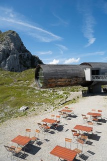 Nature Information Centre Bergwelt Karwendel, museum, telescope, mountain restaurant, Karwendel