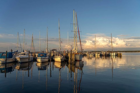 Sundsøre Marina on the Limfjord, Thise, Salling Peninsula, Denmark, Europe