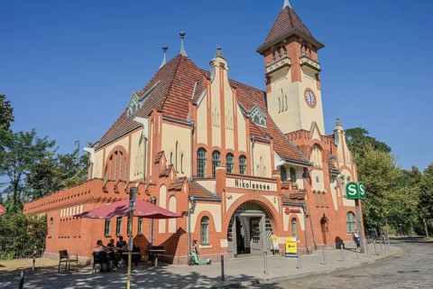 S-Bahn station, Nikolassee, Zehlendorf, Berlin, Germany, Europe