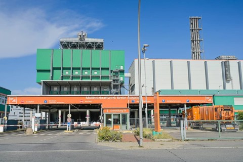 BSR waste-to-energy plant, Freiheit, Ruhleben, Spandau, Berlin, Germany, Europe