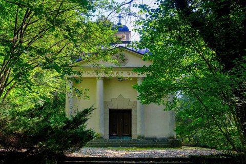 Stollwerk Mausoleum, today a church, Hohenfried near Feldkirchen Westerham, Upper Bavaria, Bavaria,