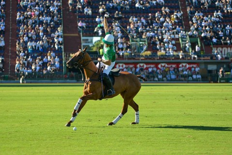 Bartolome Castagnola from team La Natividad playing against Indios Chapaleufú at the 131st
