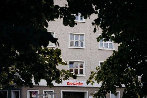 The party headquarters of the Left Party, in the Karl Liebknecht House in Kleine Alexanderstraße in