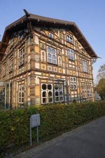 Junkerhaus, half-timbered house by Karl Junker, Lemgo, North Rhine-Westphalia, Germany, Europe