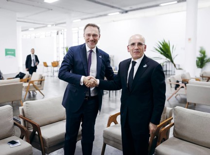 Christian Lindner (FDP), Federal Minister of Finance, meets Mehmet Simsek, Minister of Finance of