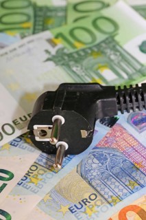 Symbolic image of electricity costs