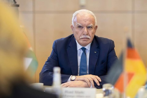 Riad Malki, Foreign Minister of the Palestinian Authority. Berlin, 12.02.2024. Photographed on