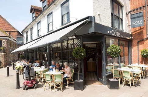 Cote brasserie restaurant in town centre, Salisbury, Wiltshire, England, UK