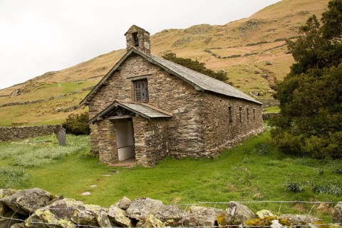 St Martin's church, Martindale valley, Lake District national park, Cumbria, England, UK