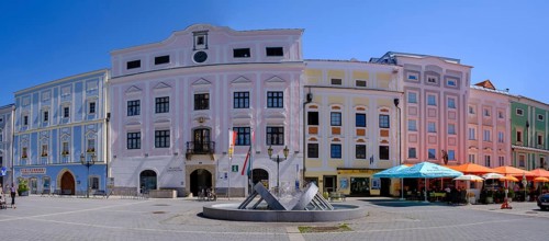 Museum Lauriacum on the main square, Enns, Mühlviertel region, Upper Austria, Austria, Europe