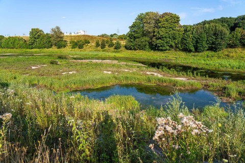 Emscherland, a new nature and water adventure park on the renaturalised Emscher, at the water