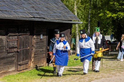 Minister-President Michael Kretschmer visits Schneeberg on the occasion of the mining dispute day,