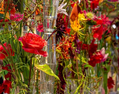 Artistic flower arrangements and decorations, German Floristry Championships, Berlin, Germany,