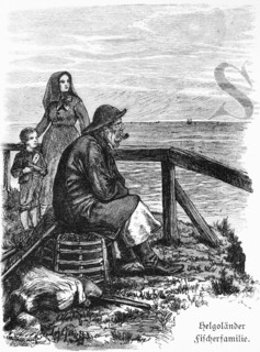 Fishing family, offshore island Helgoland, Schleswig-Holstein, North Sea, fisherman, profession,