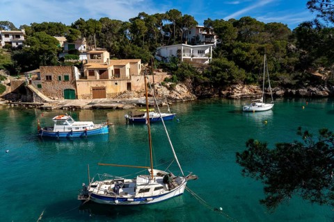 The fishing village of Cala Figuera, on the south-east coast, Majorca, Spain, Europe