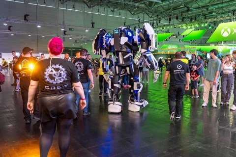 Gamescom, the world's largest trade fair for video and computer games, game character actors,