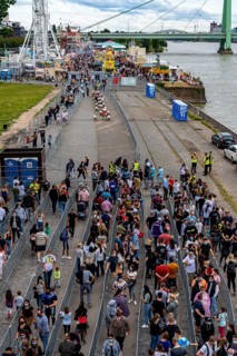 Happy Colonia funfair, Corona-compliant funfair at the Deutzer Werft, on the Rhine, a temporary