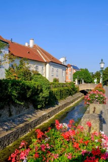 Loisbach Bridge, Loisbach, Langenlois, Waldviertel, Lower Austria, Austria, Europe