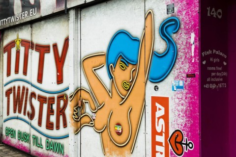 Sex Bar, Reeperbahn, St. Pauli, Hamburg, Germany, Europe