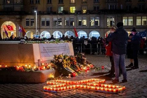 On 13 and 14 February 1945, Dresden was heavily destroyed in three Allied bombing raids. Every