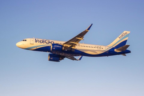 An IndiGo Airbus A320neo aircraft with the registration VT-IPK at the airport in Dubai, United Arab
