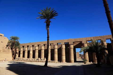 Luxor, Karnak Temple, part of the Amun Re Temple in Karnak, Africa, Upper Egypt, UNESCO World