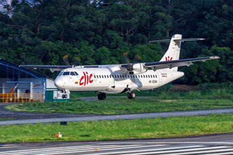 A Clic ATR 72-600 aircraft with registration HK-5294 at Enrique Olaya Herrera Airport in Medellin,