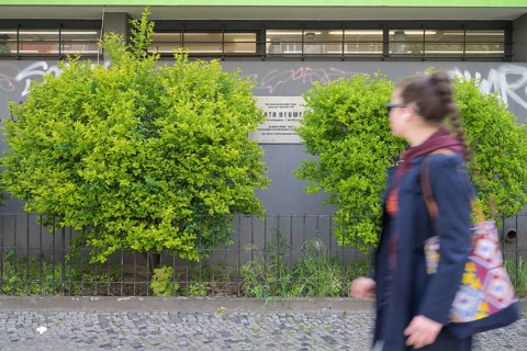Memorial plaque for Herta Heuwer, inventor of the currywurst, Kaiser-Friedrich-Straße,
