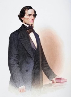 Jefferson Finis Davis (born 3 June 1808 in Fairview, Kentucky, died 6 December 1889 in New Orleans,