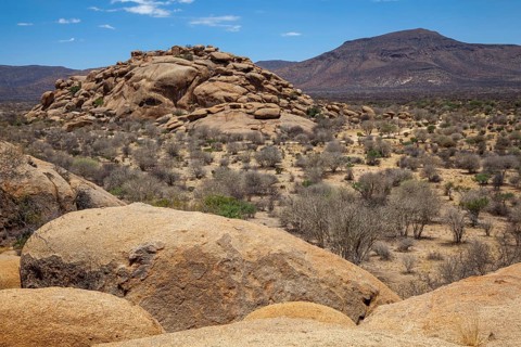 Rocky landscape, Damaraland, Namibia, Africa