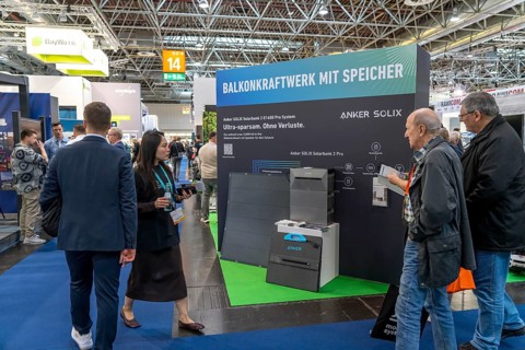 Balcony power plant technologies at the Solar Solutions Düsseldorf trade fair, over 250