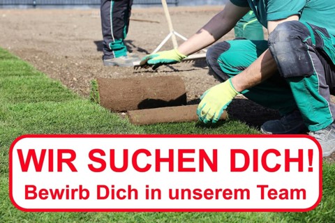 Gardener job application: We are looking for you lettering