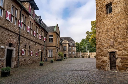Broich Castle on the west bank of the Ruhr near the city centre, the fortification is in parts the