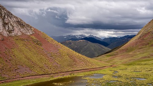 Pallay Punchu Rainbowmountain, Layo, Peru, South America
