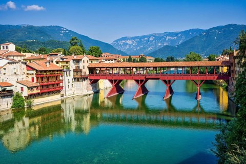 Ponte degli Alpini, Bassano del Grappa, Veneto, Italy, Europe