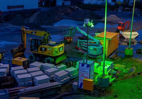 Construction site, construction material, construction tools, construction equipment, secured by