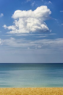 Puristic seascape near Ko Lanta, beach, beach holiday, sea, ocean, nature, force of nature, natural