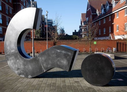 The Question Mark sculpture by Ben Langlands and Nikki Bell created in 2011, University Campus