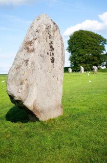 Neolithic stone circle and henge at Avebury, Wiltshire, England, UK