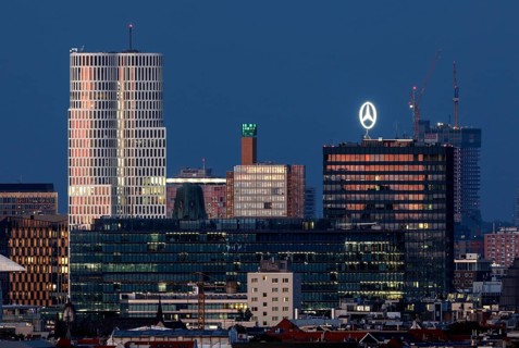 Berlin City West with the Walldorf Astoria Hotel, the Upper West building and the Europa Centre, 23