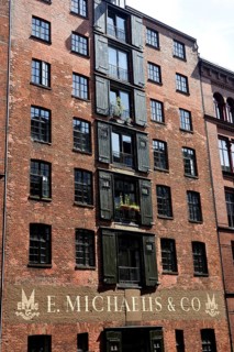 Hamburg, City, Herrengrabenfleet, historische Bürogebäude und Lagerhäuser