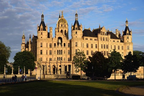 Europe, Germany, Mecklenburg-Western Pomerania, Schwerin, Schwerin Castle, built between 1845 and