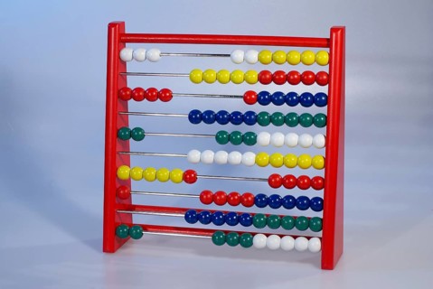 Abacus calculating aid, calculating with spheres, Hamburg, Hamburg, Federal Republic of Germany
