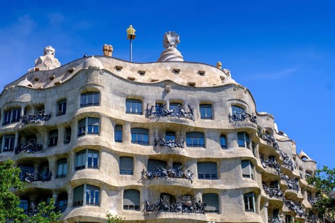 Casa Mila, La Pedrera, Barcelona, Catalonia, Spain, Europe