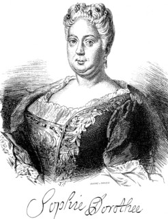 Portrait of Queen Sophie Dorothea of Brunswick-Lüneburg, wife of Frederick William I, Prussian