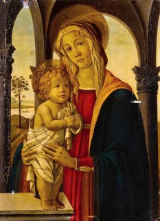 Madonna with Child, Madonna and Child, Painting by Sandro Botticelli (1 March 1445, 1510), one of